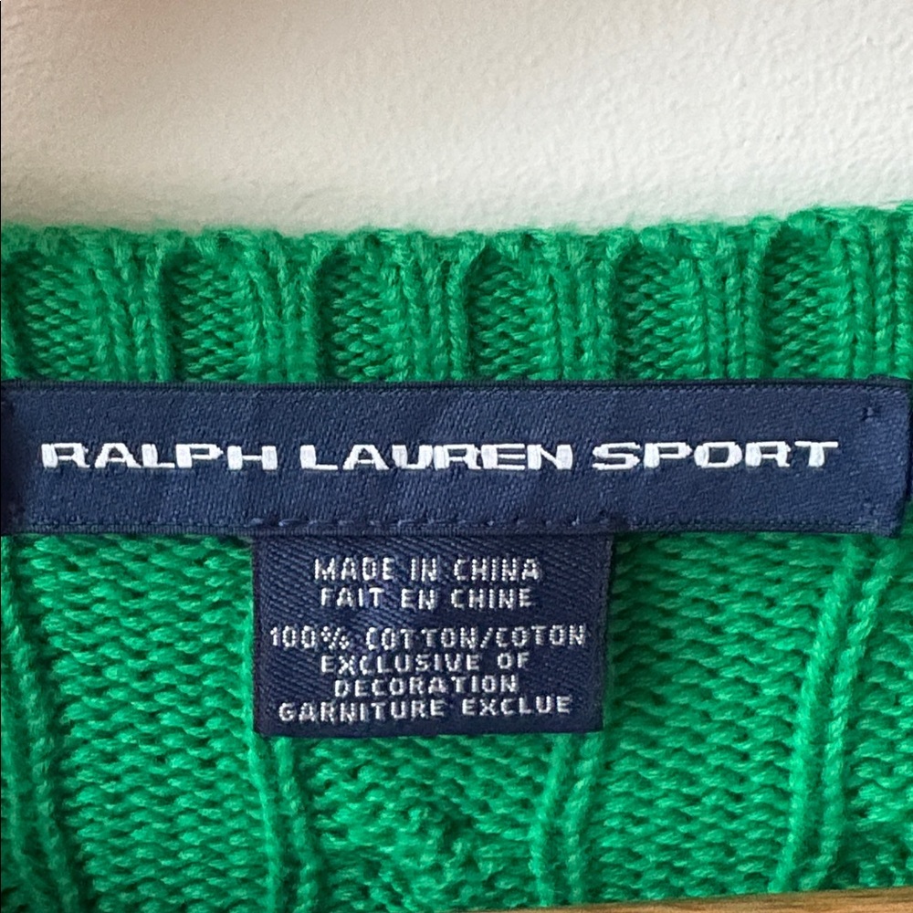 Vintage Ralph Lauren Cable-Knit Crewneck Sweater - Picture 11 of 13